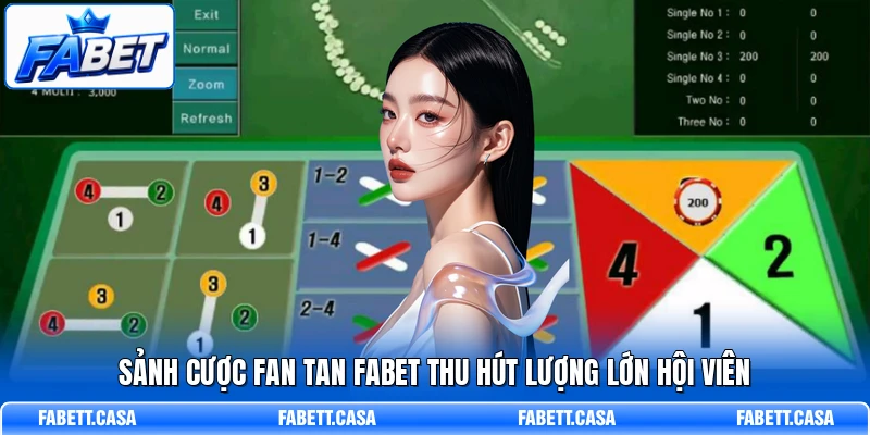 Sảnh cược Fan Tan FABET thu hút lượng lớn hội viên